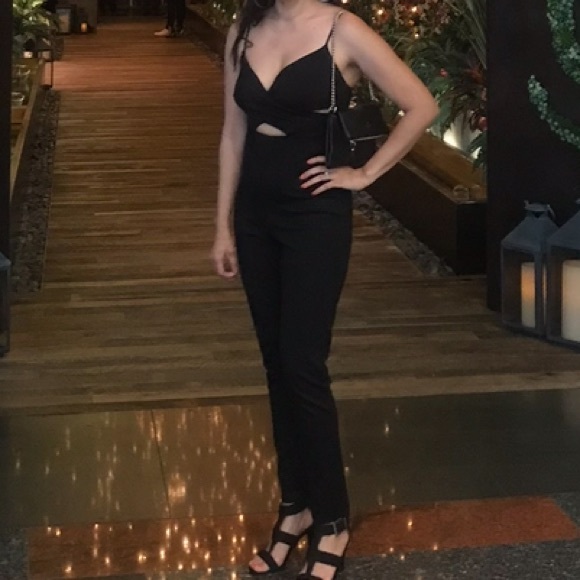 Jumpsuit Black Cutout Size S - Picture 2 of 2